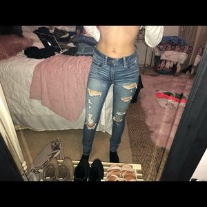 American Eagle ripped jeans